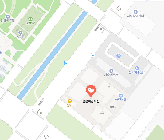 봄봄어린이집 위치 — 네이버지도 (시흥세무서 옆)